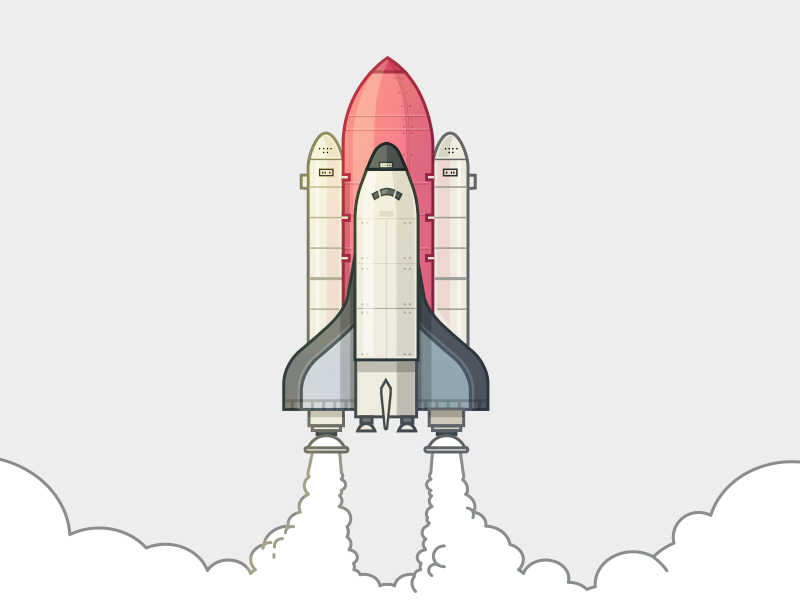 Illustration: 01 Rocket vector illustration by Afsal CMK