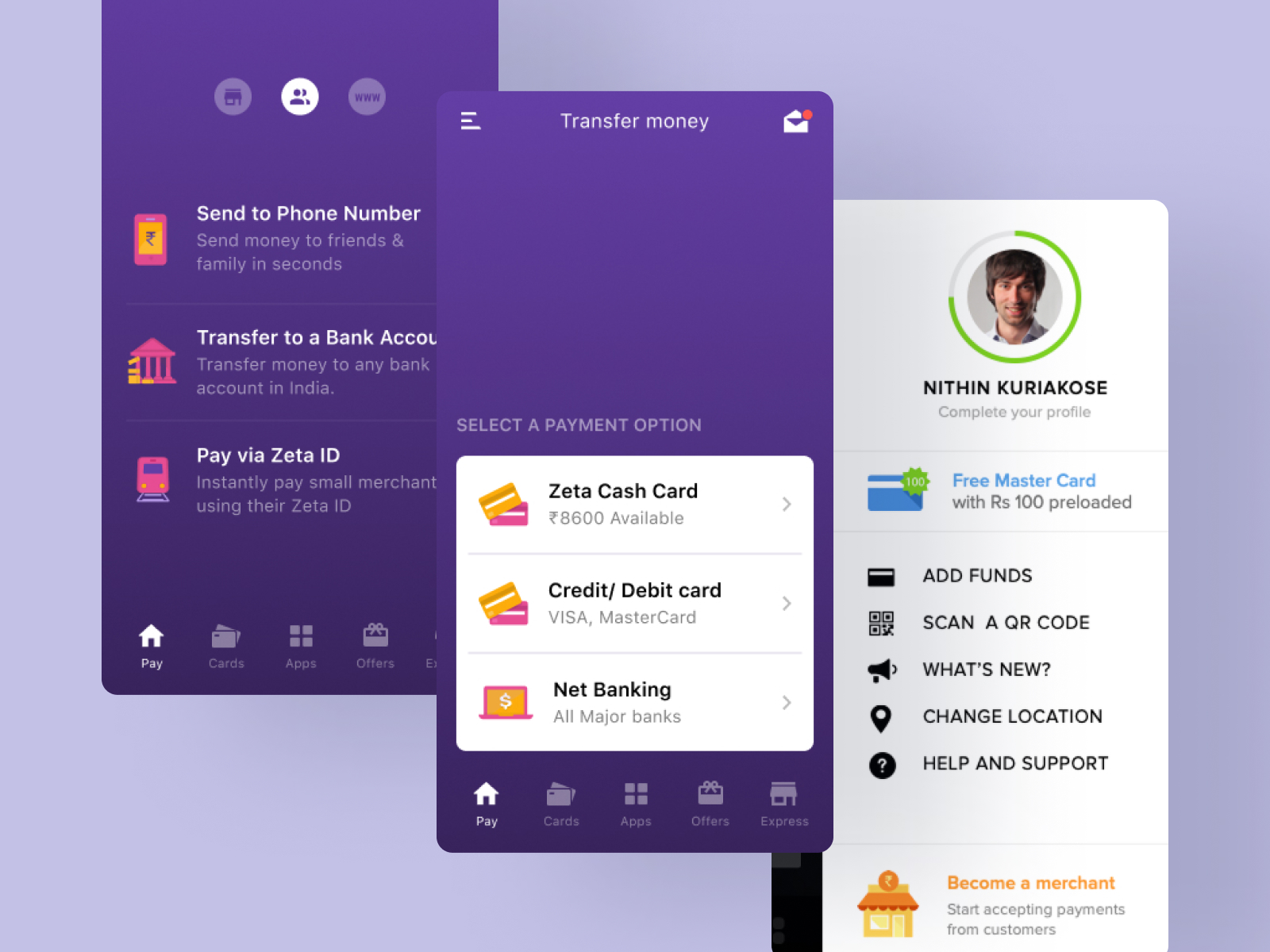 UX and product design: zeta ui afsalcmk12 by Afsal CMK