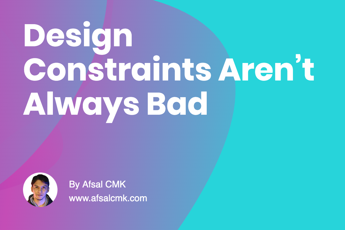 Design Constraints Aren’t Always Bad