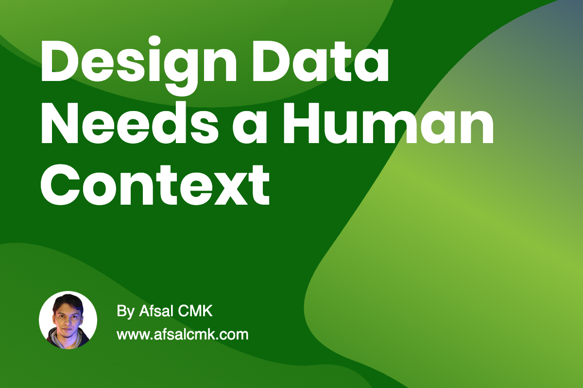 Design Data Needs a Human Context