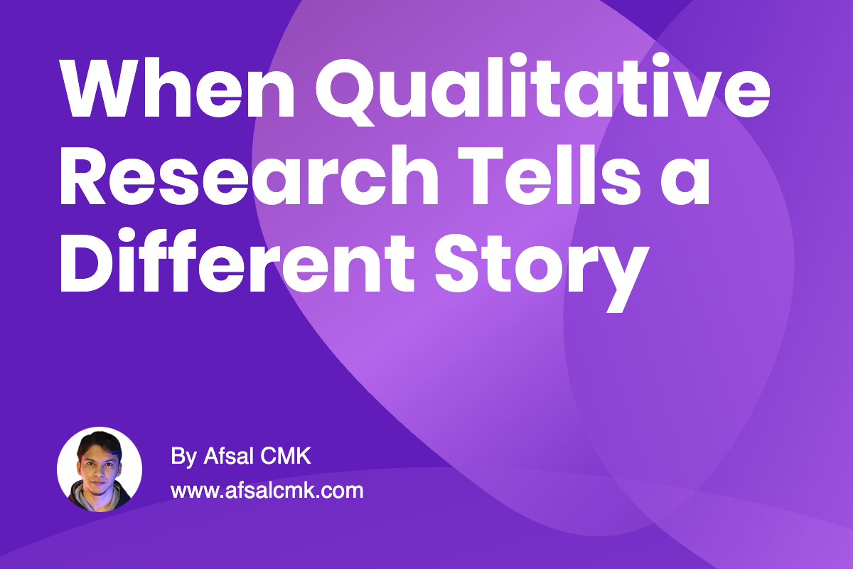 When Qualitative Research Tells a Different Story