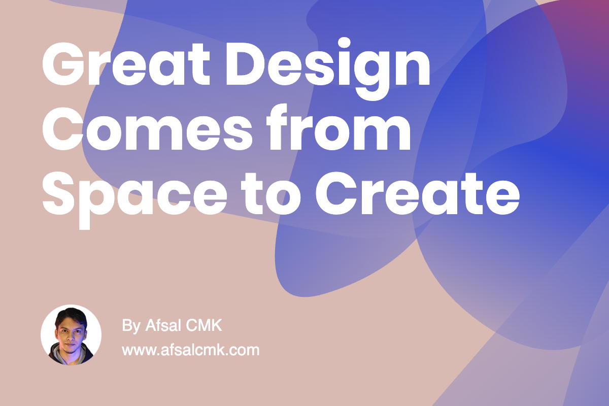 Great Design Comes from Space to Create