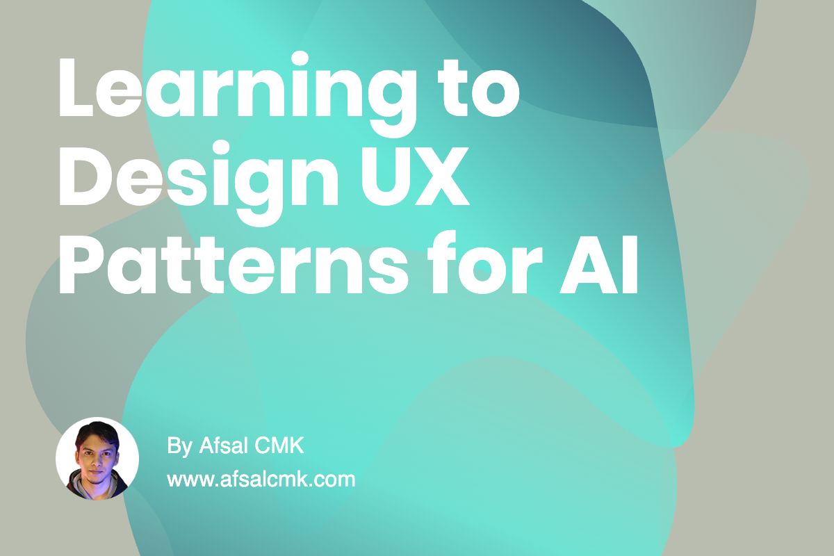 Learning to Design UX Patterns for AI